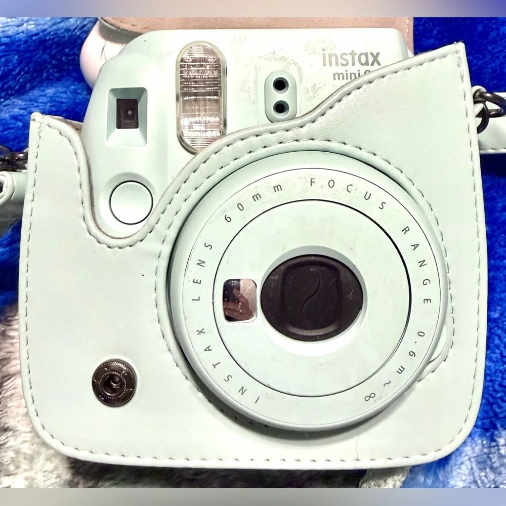Fujifilm Instax Mini 9 Instant Film Camera Blue - With Protective Case